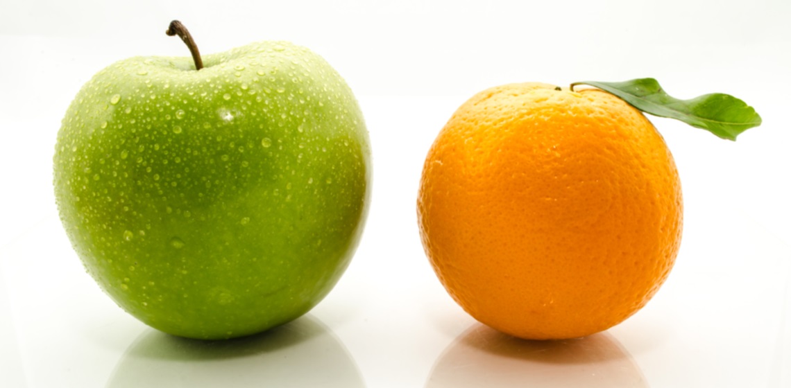 No more comparing apples to oranges