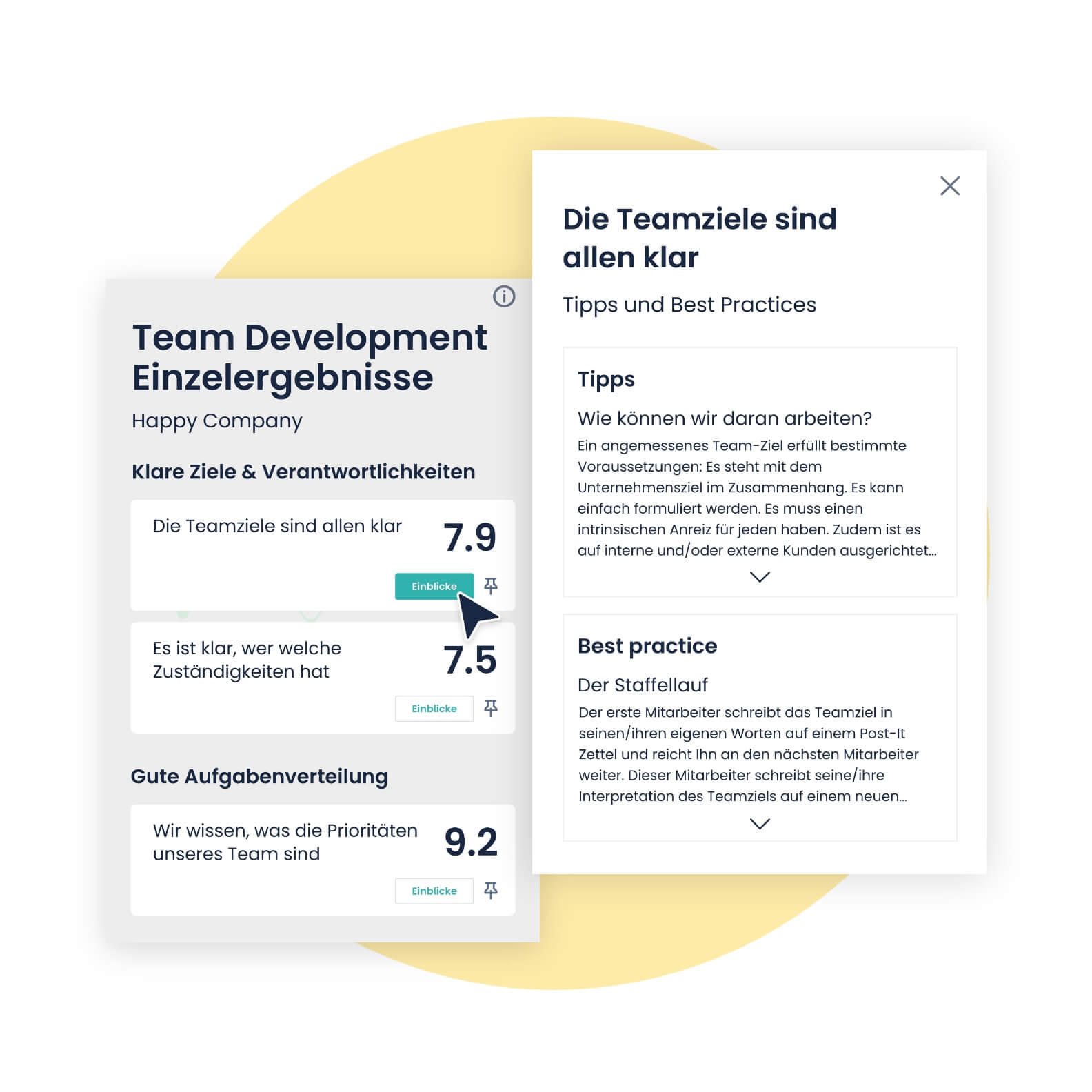 Teams befähigen, von Ergebnissen zu Maßnahmen und kontinuierlicher Verbesserung überzugehen